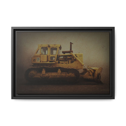 Classic D9H Dozer Photo Wall Art on Framed Canvas | Industrial Artwork