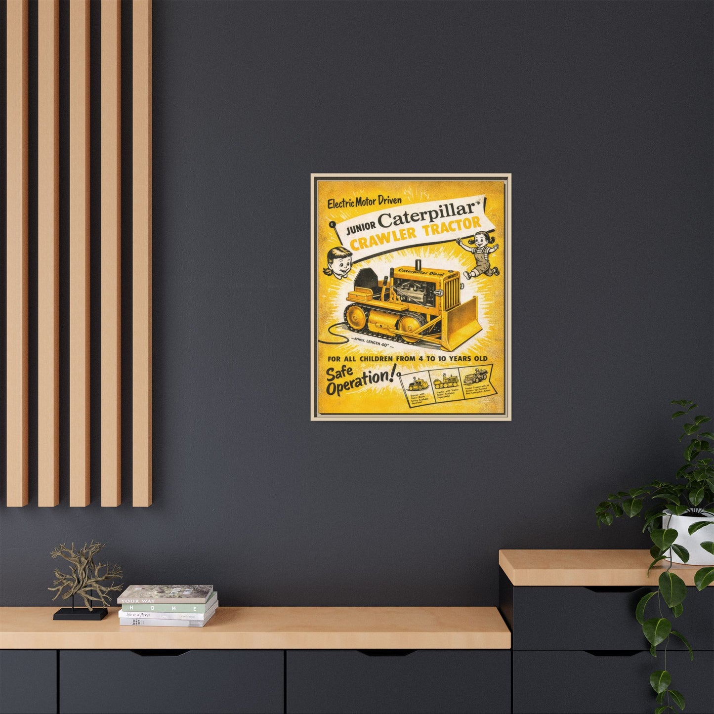 Junior Crawler Vintage Advertisement Art | Framed Wall Art on Canvas