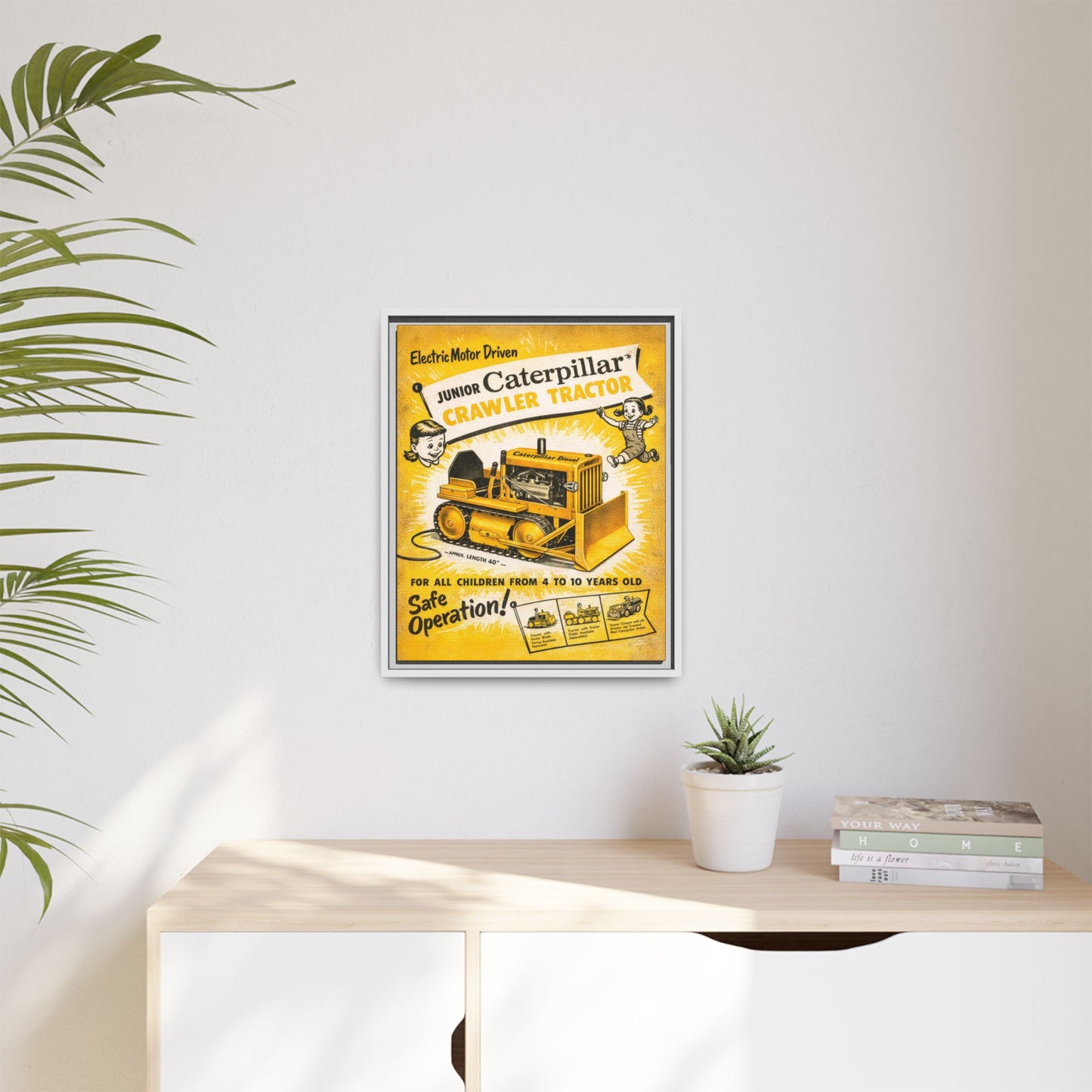 Junior Crawler Vintage Advertisement Art | Framed Wall Art on Canvas