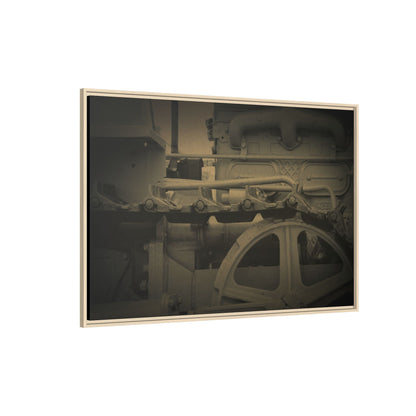 Vintage Track Detail | Framed Wall Art on Stretched Canvas