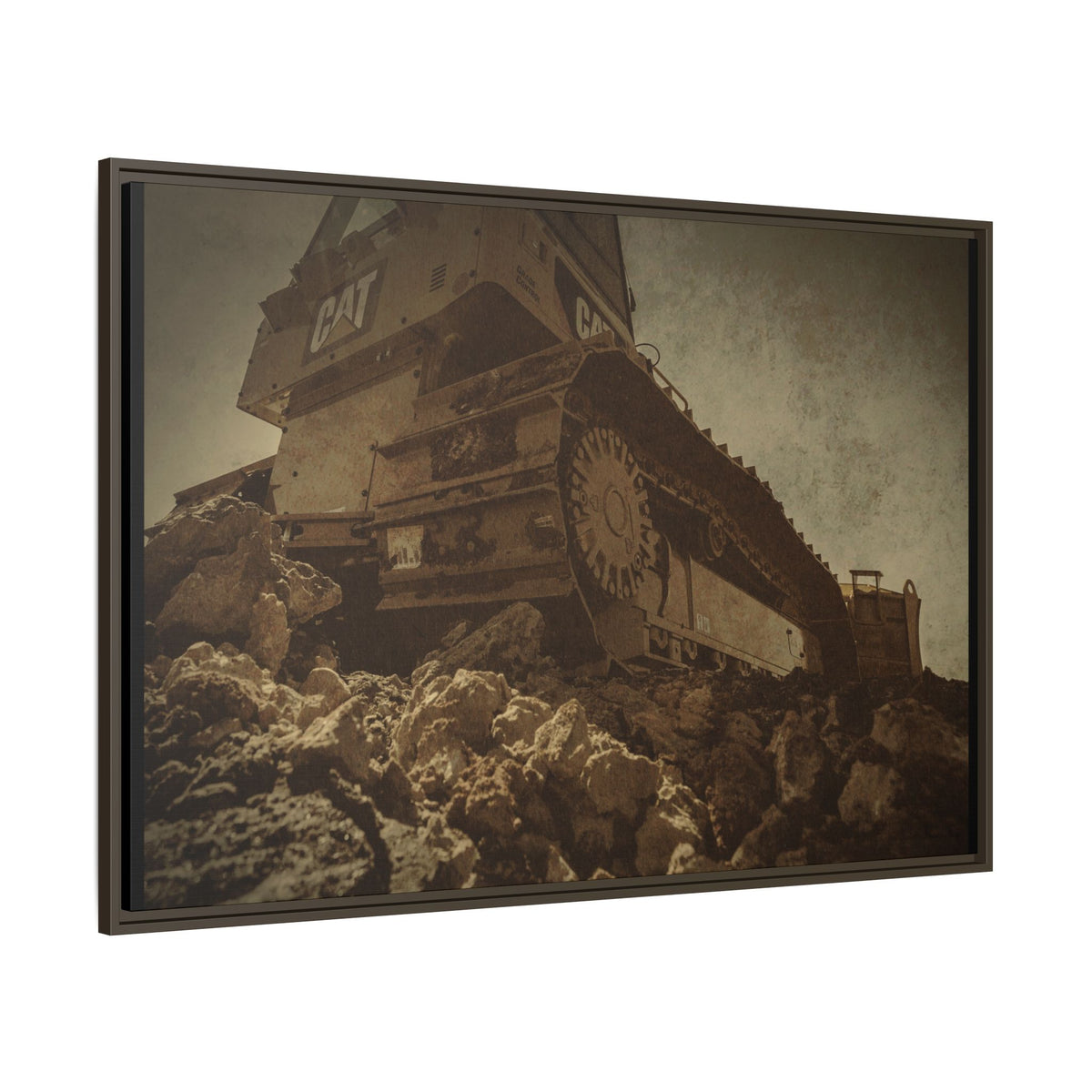 D5K2 Top of the Hill Dozer  | Photo Art on Framed Canvas