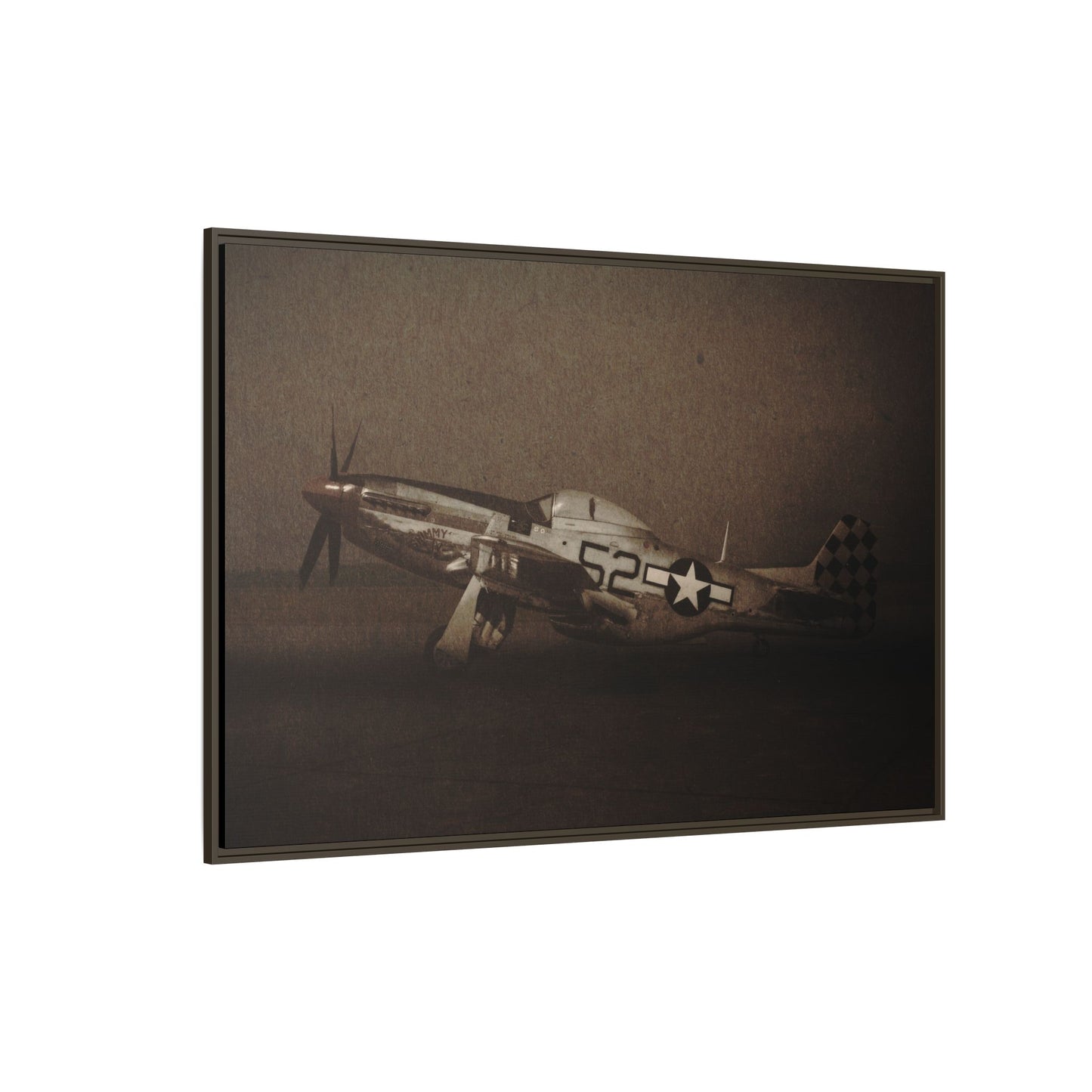 P-51 MUSTANG | Framed Wall Art on Stretched Canvas