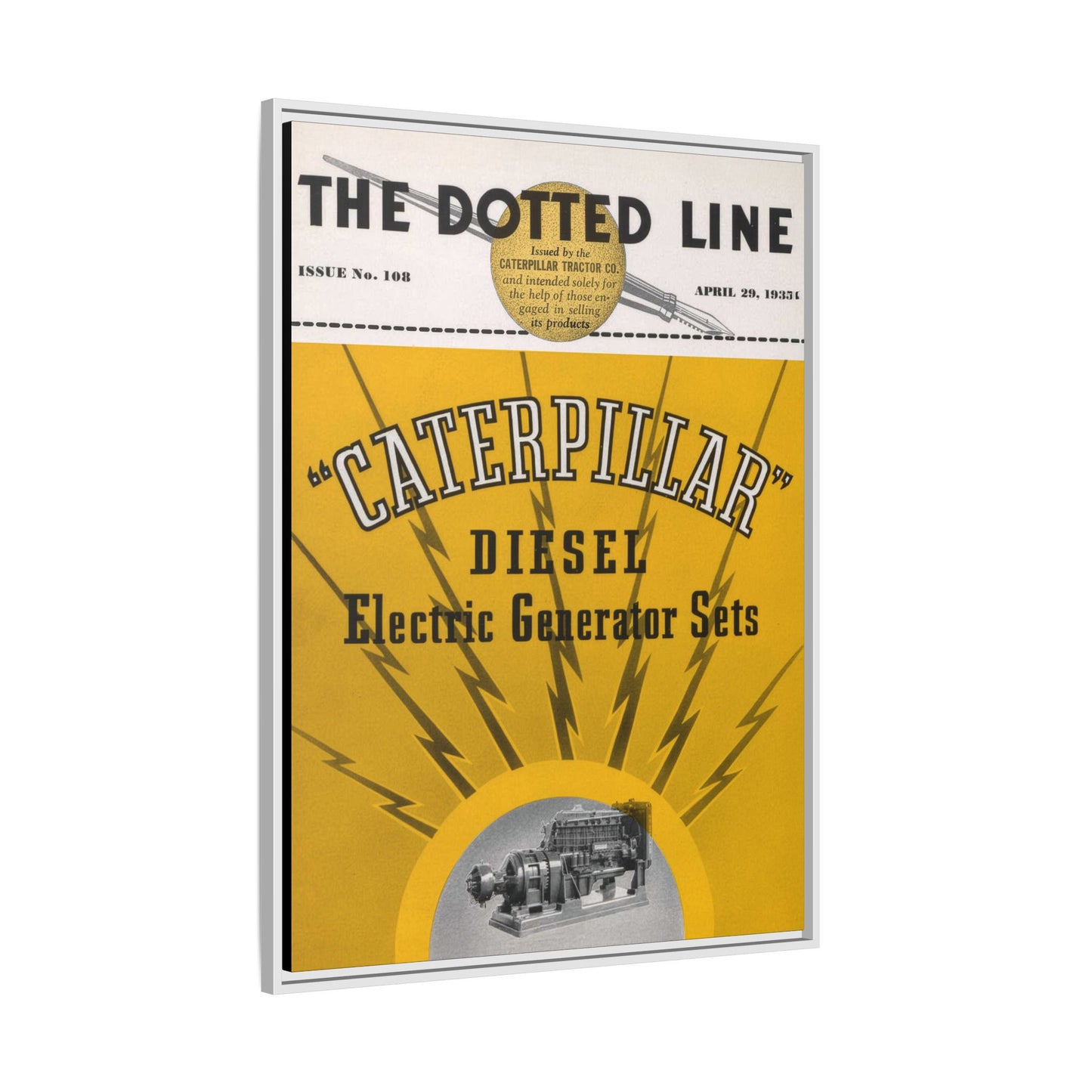 Electric Diesel Generator Sets | Matte Canvas Framed Wall Art