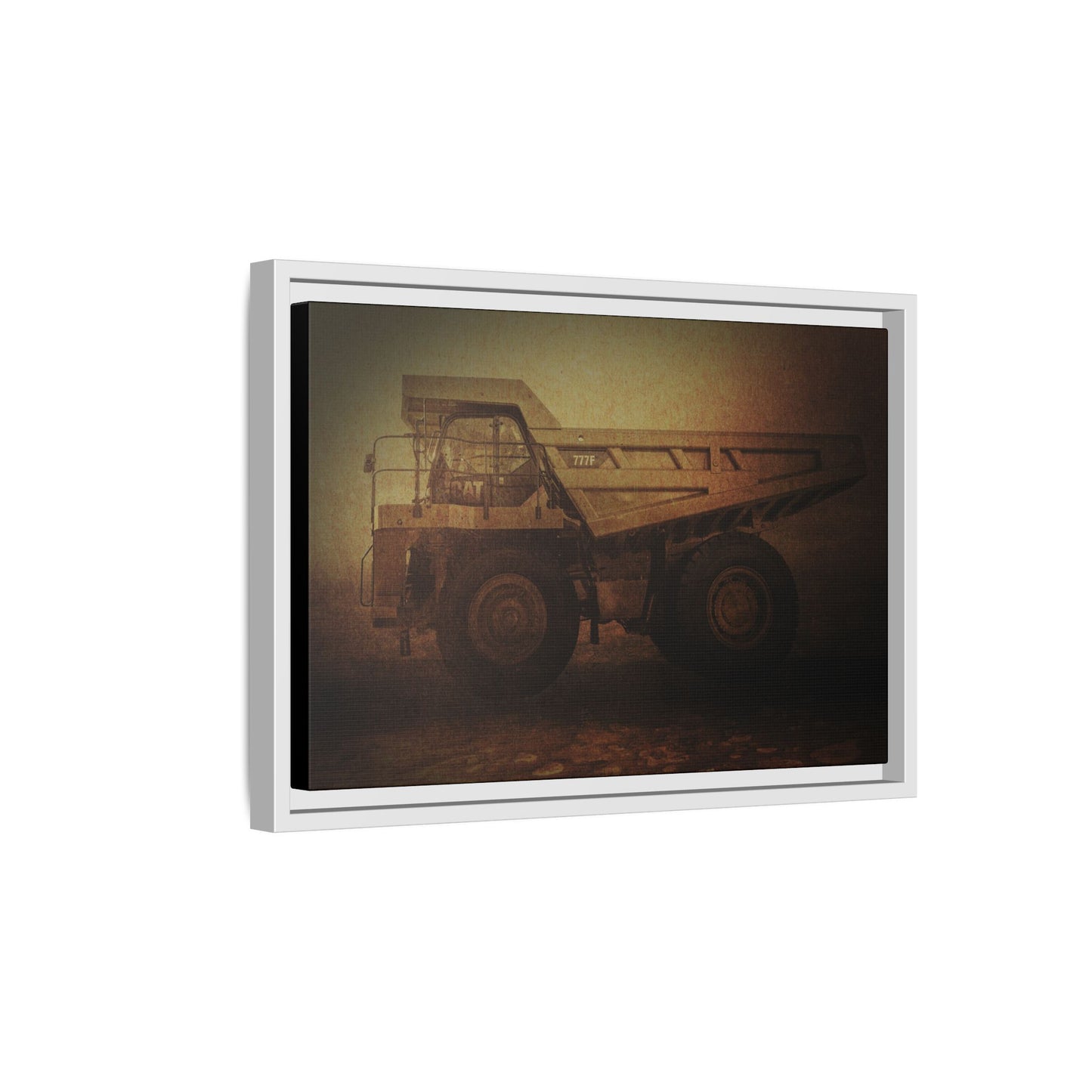 Big Wheel 777 Hauler Framed Wall Art on Stretched Canvas