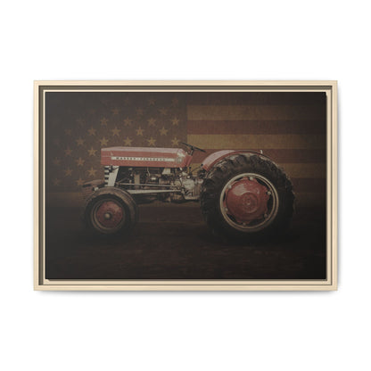Patriotic Massey 135 | Framed Wall Art on Stretched Canvas