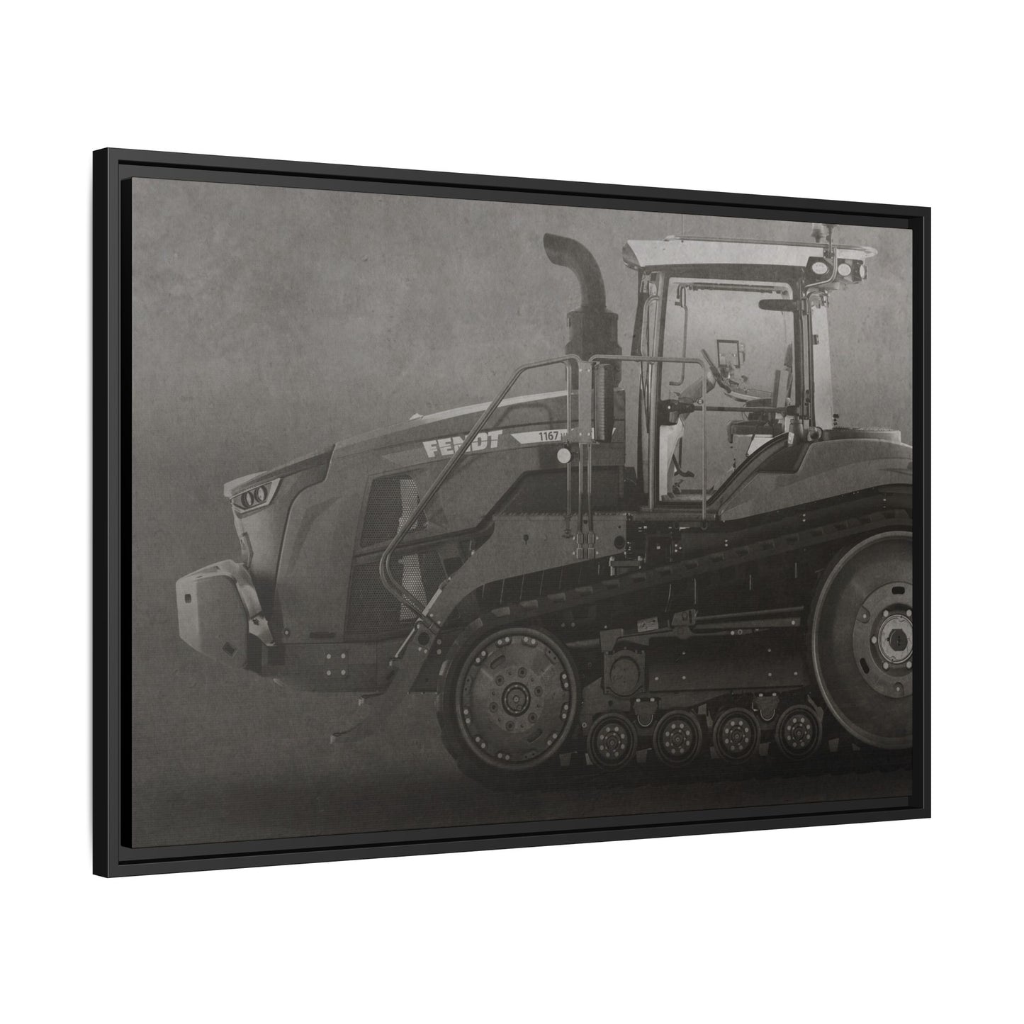 Fendt 110 Track Side View | Framed Photo Wall Art on Canvas
