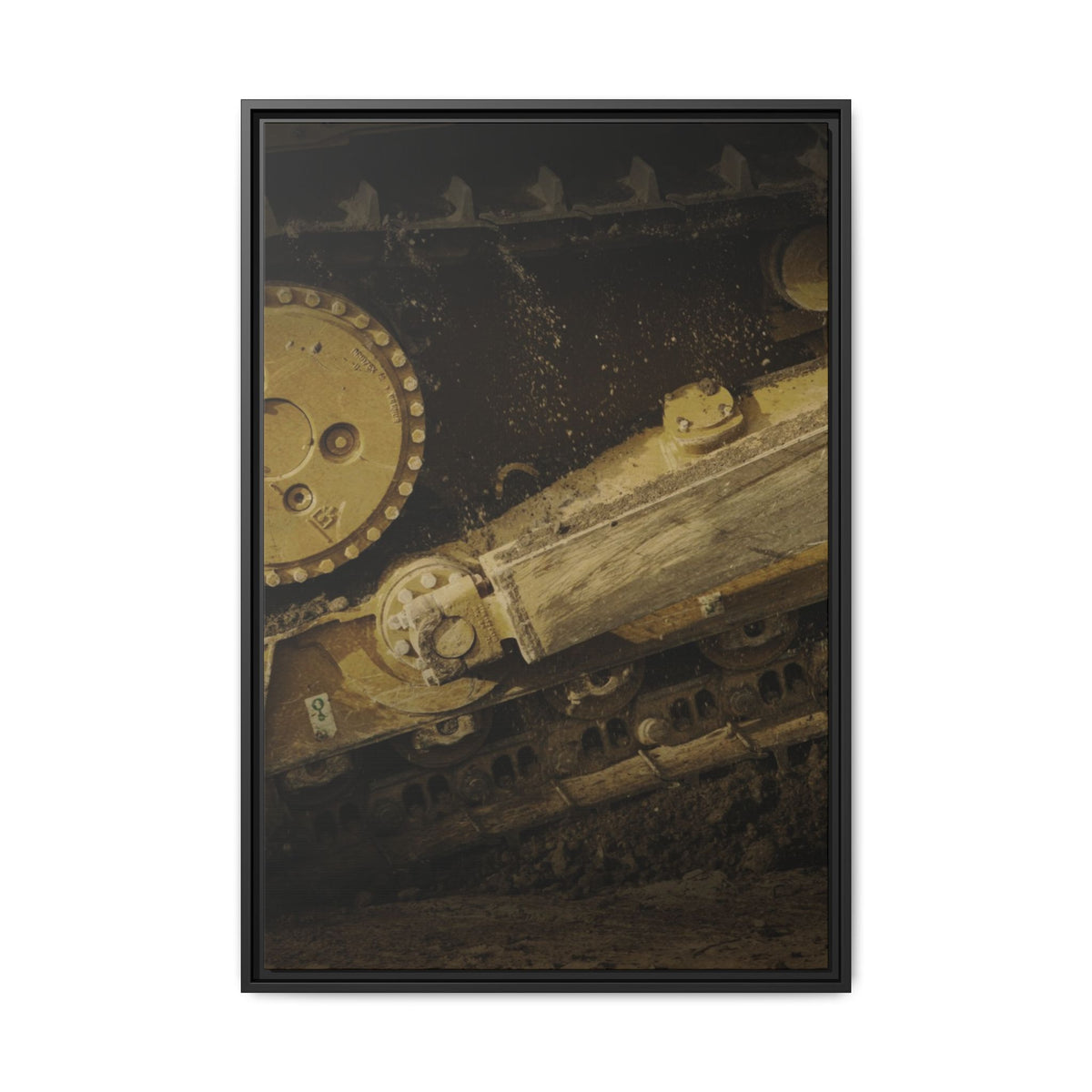 D6 Undercarriage Closeup Triptych| Framed | Right Panel