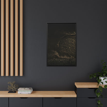 Epic Dozer Track Triptych Left | Matte Canvas Print (Framed)