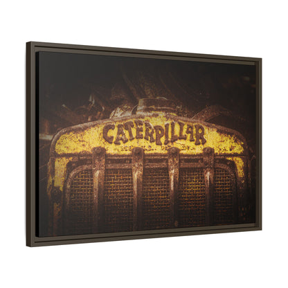 Weathered & Worn Vintage Crawler Grill | Framed Wall Art on Stretched Canvas