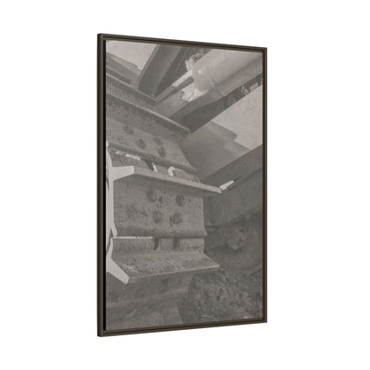 Epic D8 Dozer Triptych | Light Gray | Right  Panel | Jondo | Matte Canvas Print (Framed)