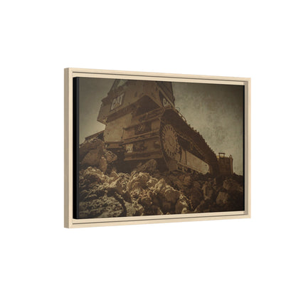 D5K2 Top of the Hill Dozer  | Photo Art on Framed Canvas