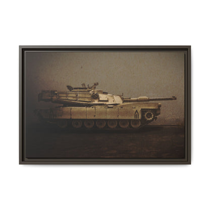Abrams M1 Tank | Framed Wall Art on Stretched Canvas