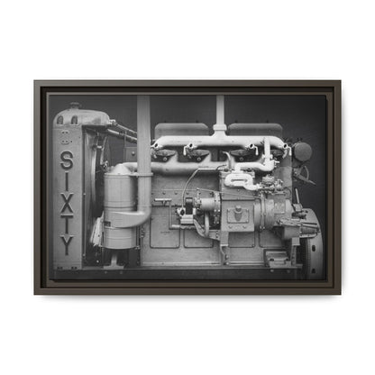 Vintage Caterpillar Power System Sixty Wall Art on Framed Canvas