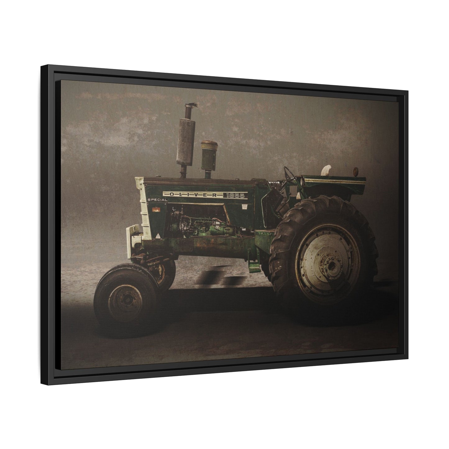 Classic Oliver 1855 Tractor | Framed Wall Art on Stretched Canvas