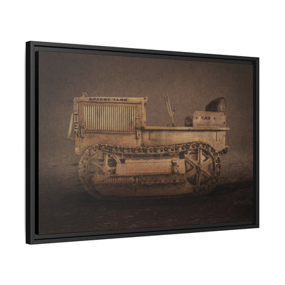 Vintage CAT 10 'TEN' Crawler | Framed Wall Art on Stretched Canvas