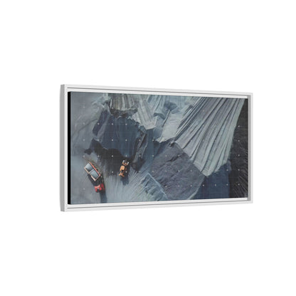 Drone Photo Job Site - Earth Moving - Photo Art on Framed Canvas