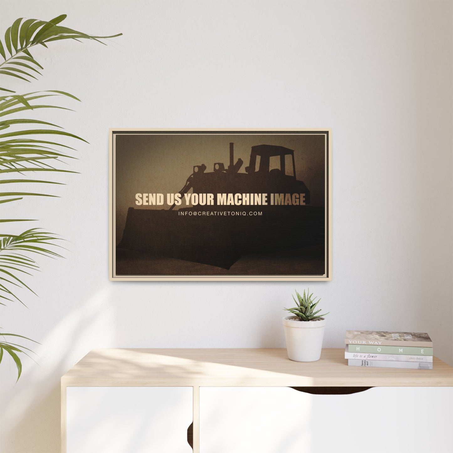 Personalized Machine Art | Framed Photo Wall Art on Canvas