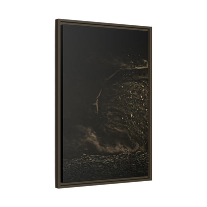 Epic Dozer Track Triptych Left | Matte Canvas Print (Framed)