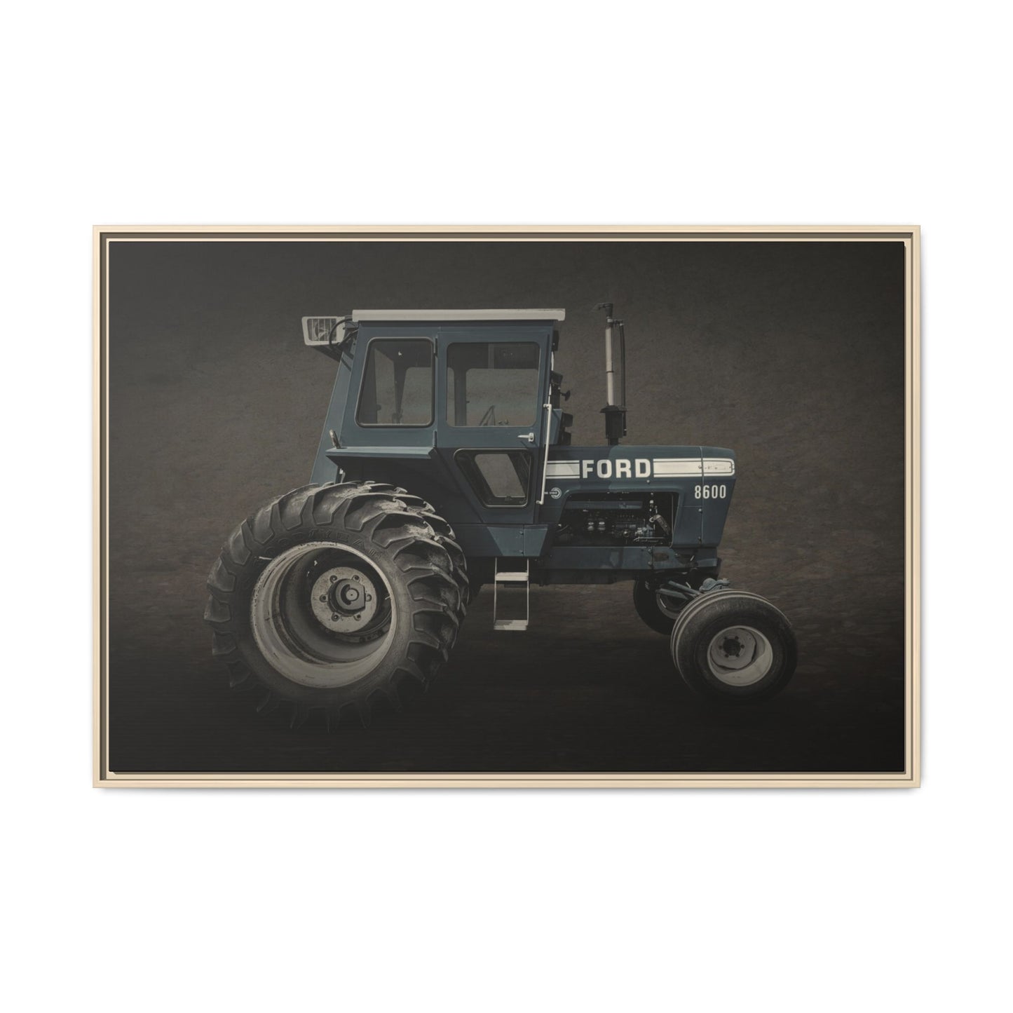 Vintage Ford 8600 Tractor Photo Wall Art on Canvas