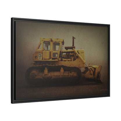 Classic D9H Dozer Photo Wall Art on Framed Canvas | Industrial Artwork