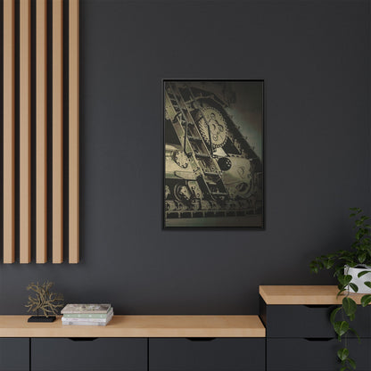D11 Track Action | Triptych | Right Panel | Framed
