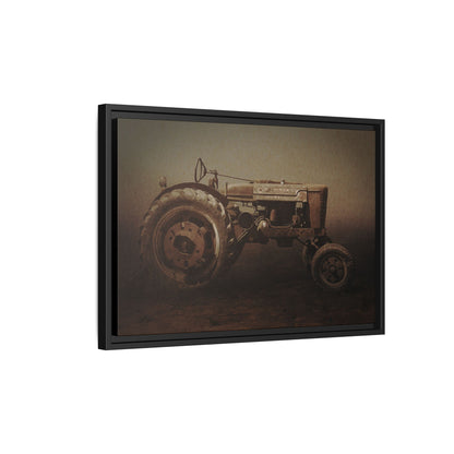 Weathered Vintage Farmall Tractor | Framed Wall Art on Stretched Canvas