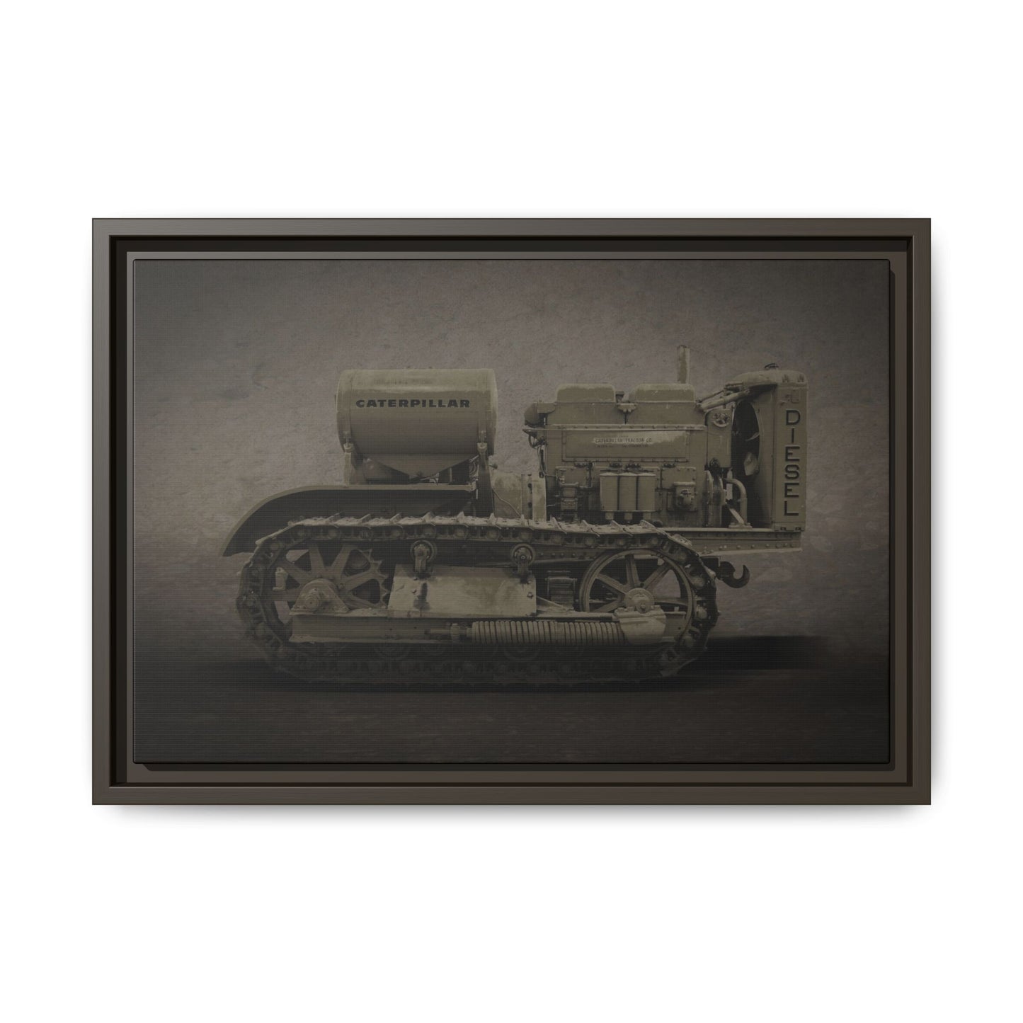 Vintage 60 'Diesel' Crawler | Framed Photo Wall Art on Canvas