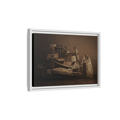 Classic D10T Dozer | Framed Wall Art on Stretched Canvas