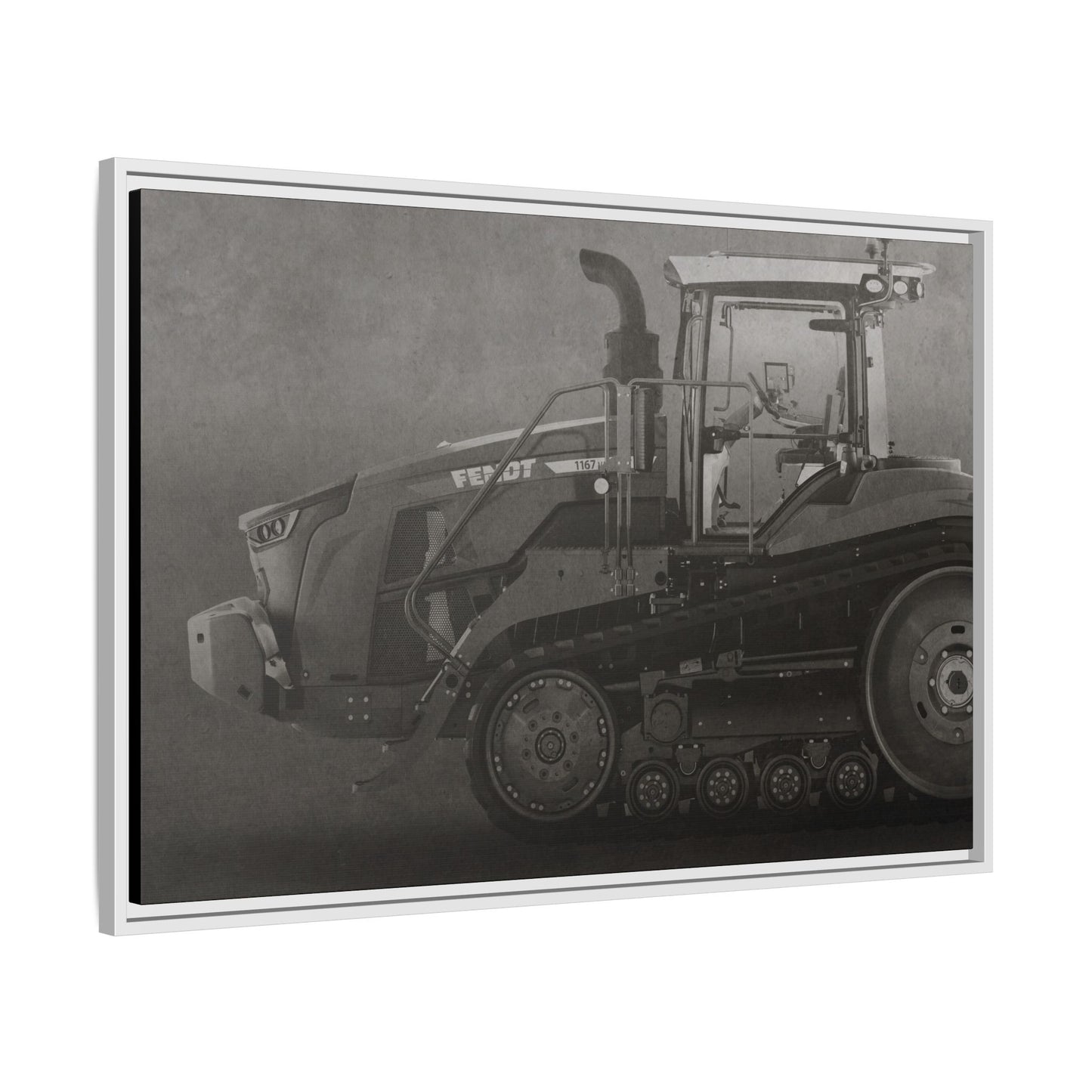 Fendt 110 Track Side View | Framed Photo Wall Art on Canvas