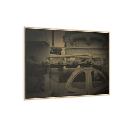 Vintage Track Detail | Framed Wall Art on Stretched Canvas