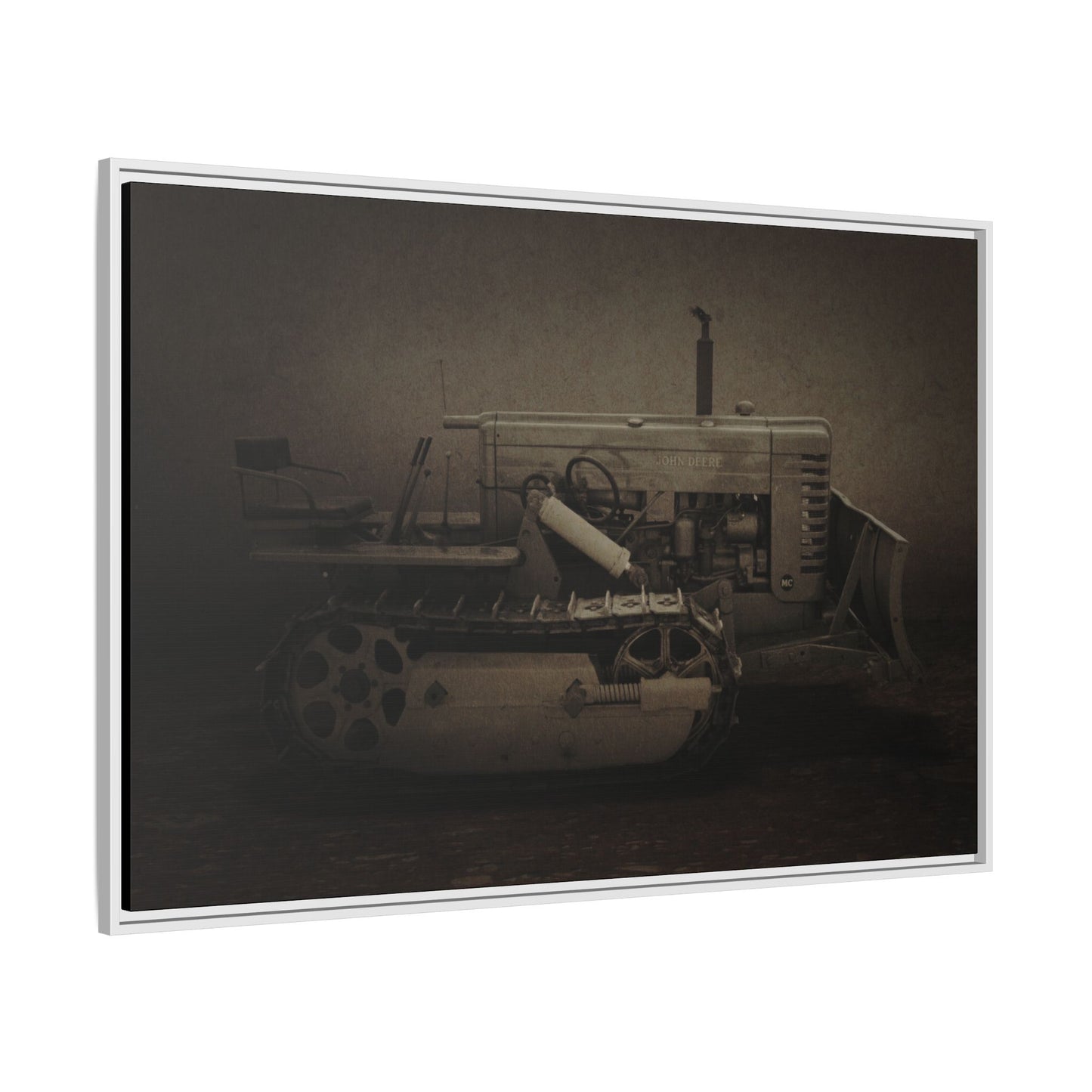 Vintage John Deere MC | Framed Wall Art on Stretched Canvas
