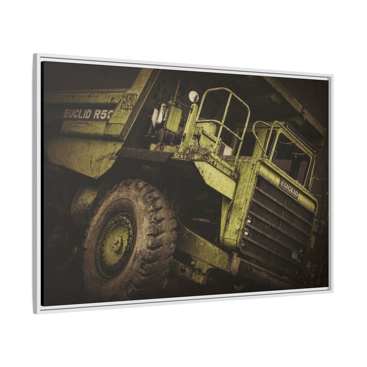 Classic Euclid Hauler Action | Framed Wall Art on Stretched Canvas