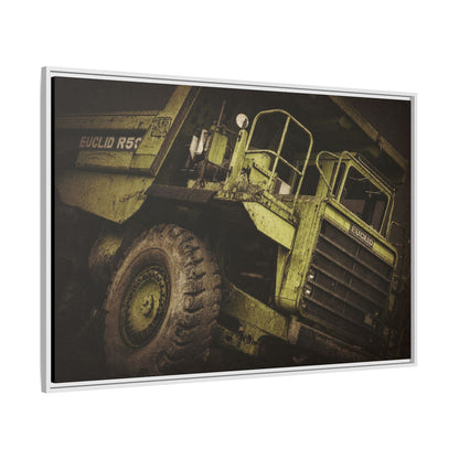 Classic Euclid Hauler Action | Framed Wall Art on Stretched Canvas