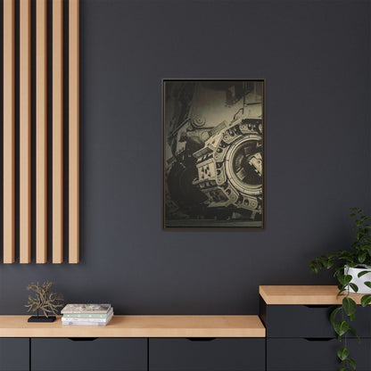 D11 Track Action | Triptych | Left Panel | Framed