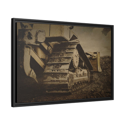 Rocky Dozer Horizon | Framed Wall Art on Stretched Canvas