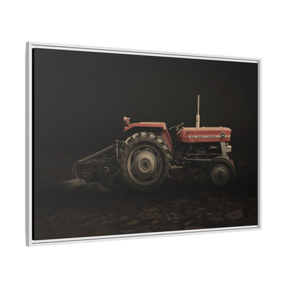 Vintage Massey 135 with Plow Photo Wall Art on Canvas