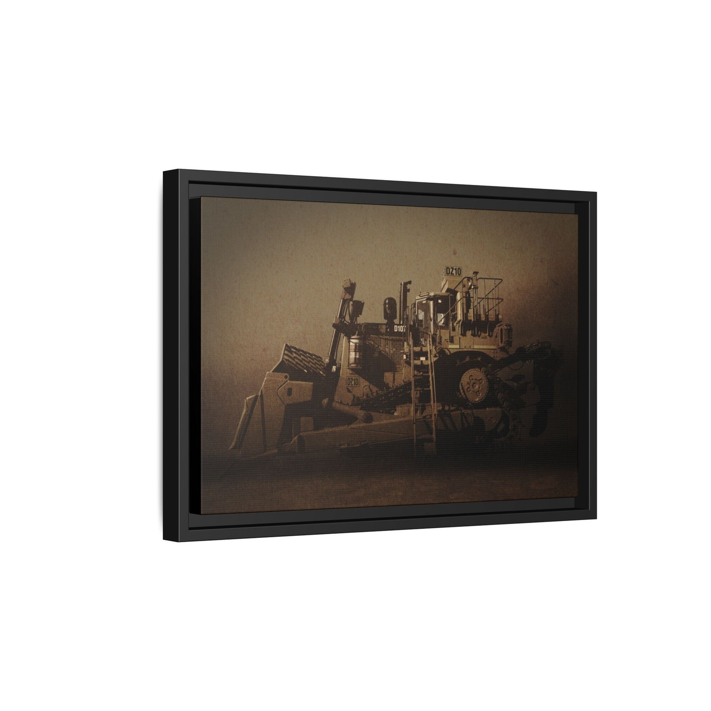 Classic D10Z Dozer | Framed Wall Art on Stretched Canvas
