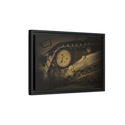 Dozer Track Detail | Photo Art on Framed Canvas