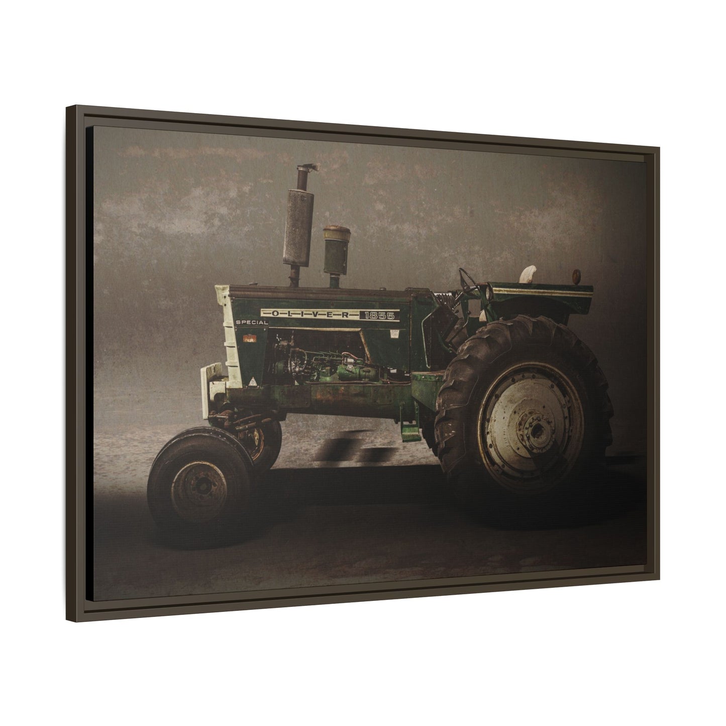 Classic Oliver 1855 Tractor | Framed Wall Art on Stretched Canvas