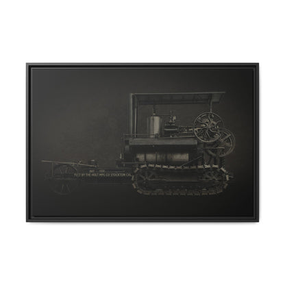 Vintage Holt Crawler Photo Wall Art on Canvas | Industrial Artwork