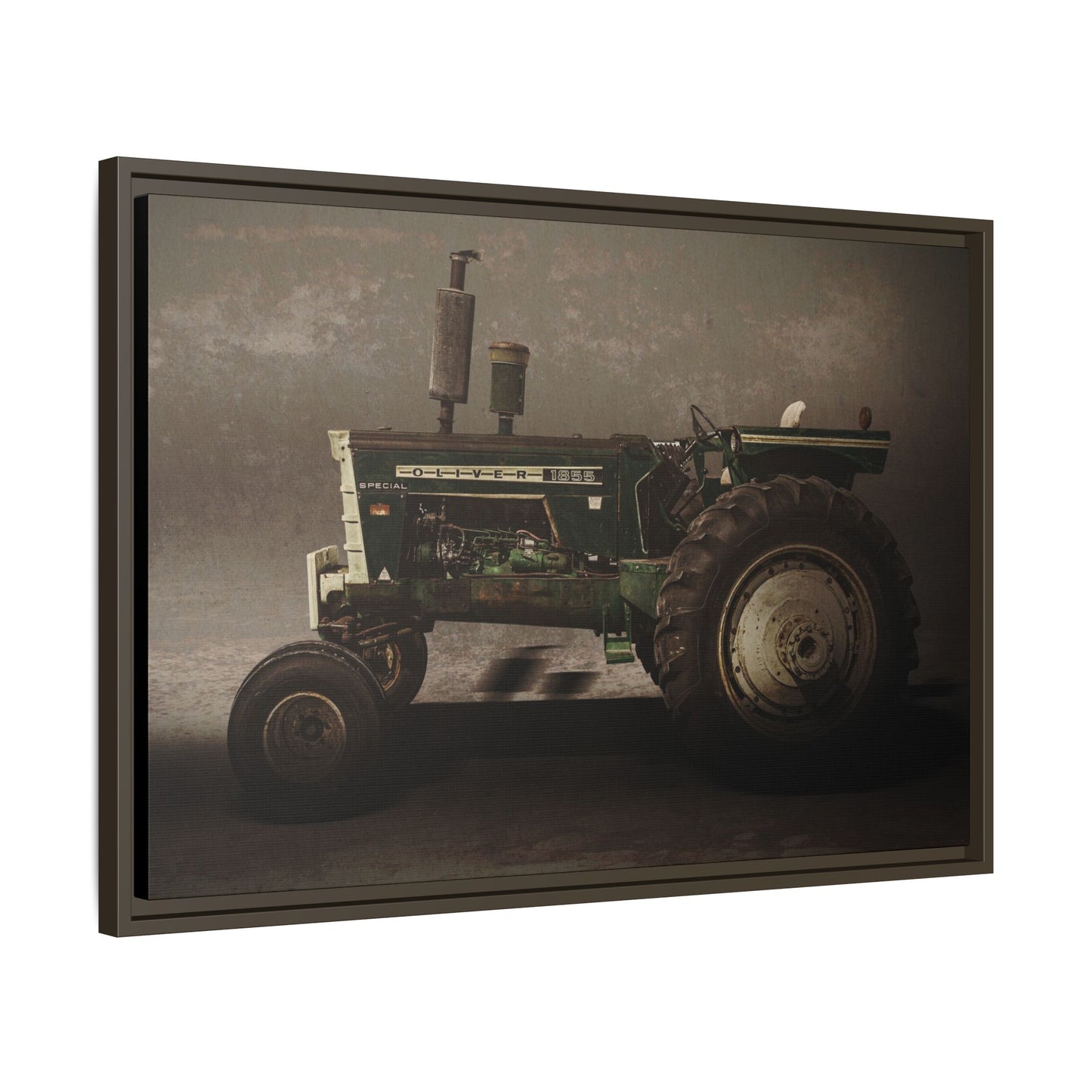 Classic Oliver 1855 Tractor | Framed Wall Art on Stretched Canvas