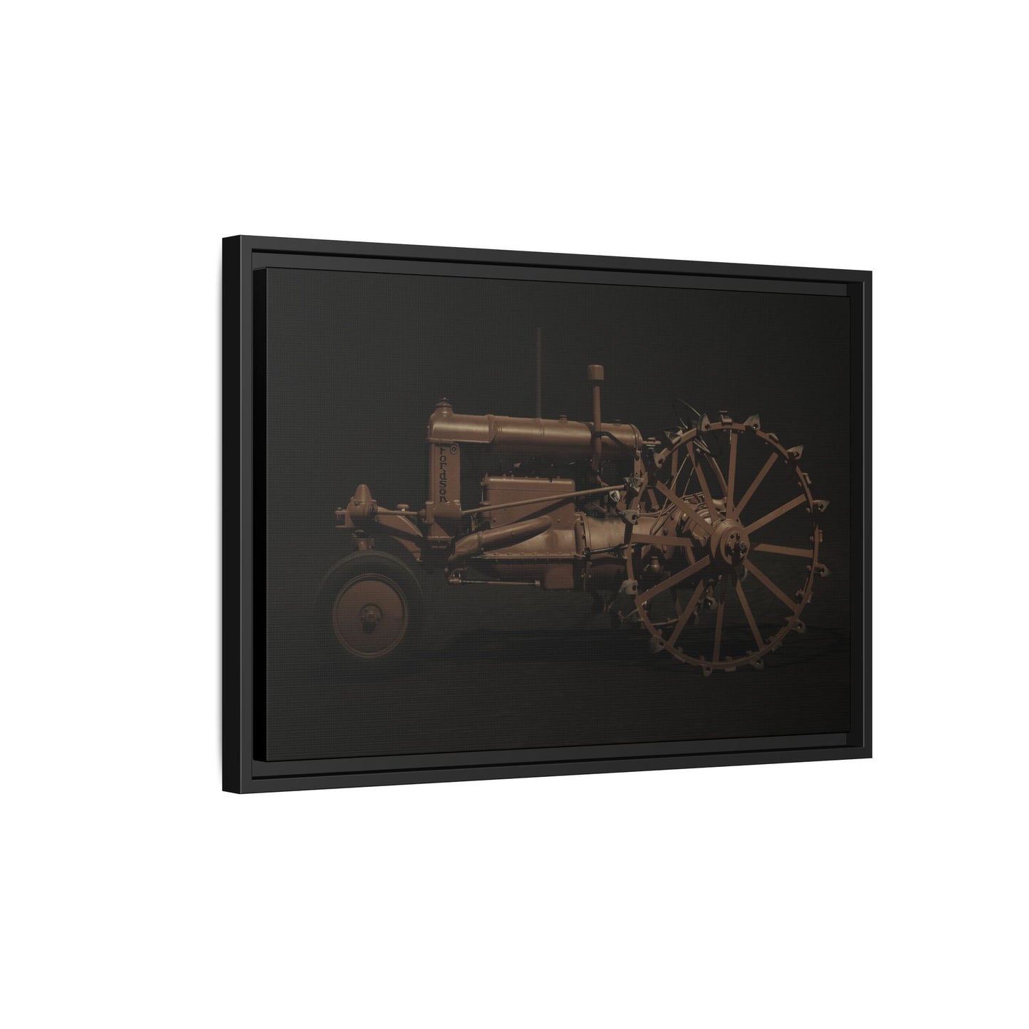 Vintage Ford Fordson Steel Wheel Photo Wall Art on Framed Canvas