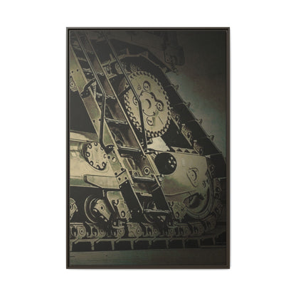 D11 Track Action | Triptych | Right Panel | Framed