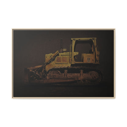 Classic D6D Dozer | Framed Wall Art on Stretched Canvas