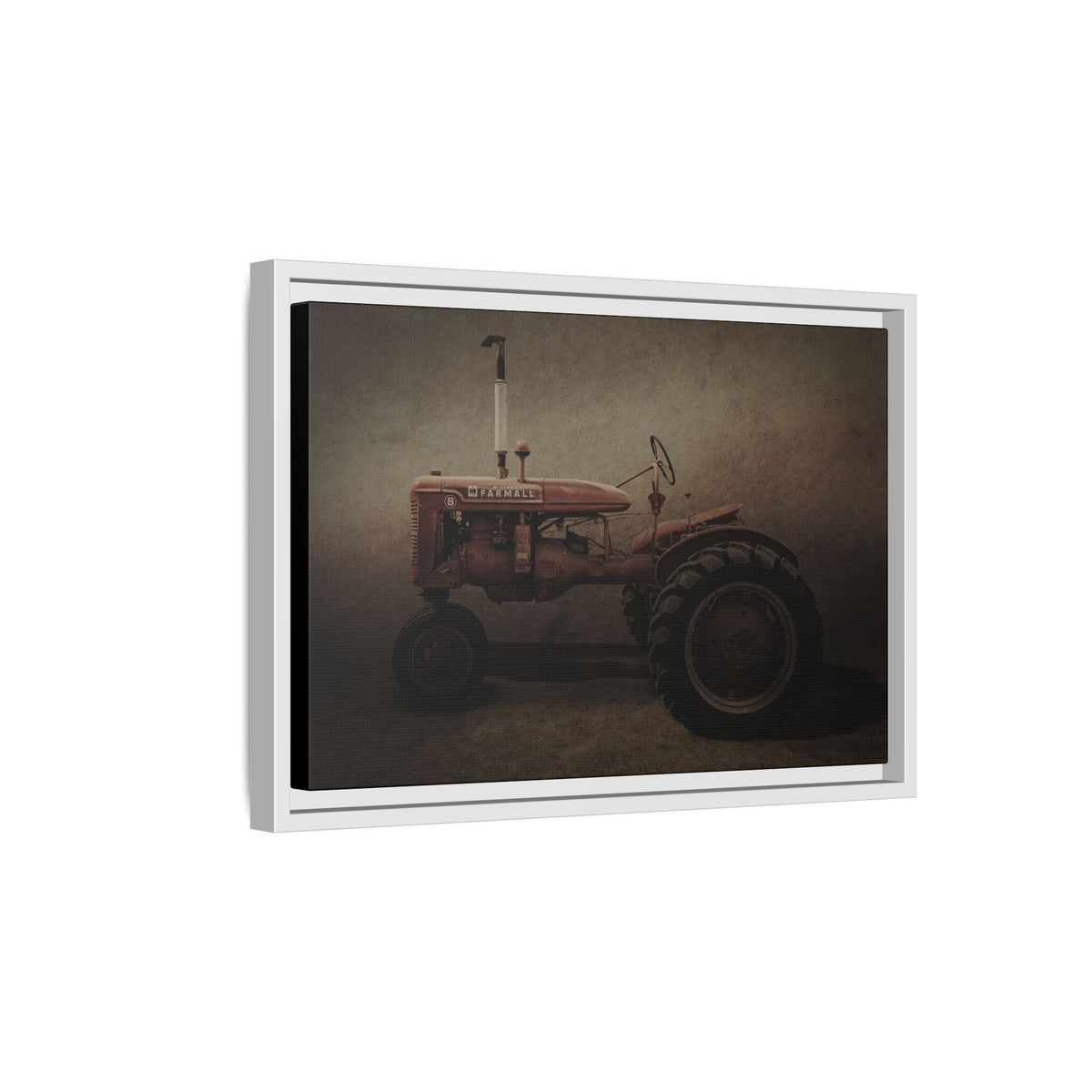 Vintage Farmall Model B Tractor | Framed Wall Art on Stretched Canvas