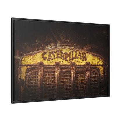 Weathered & Worn Vintage Crawler Grill | Framed Wall Art on Stretched Canvas
