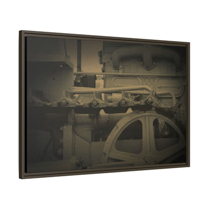 Vintage Track Detail | Framed Wall Art on Stretched Canvas