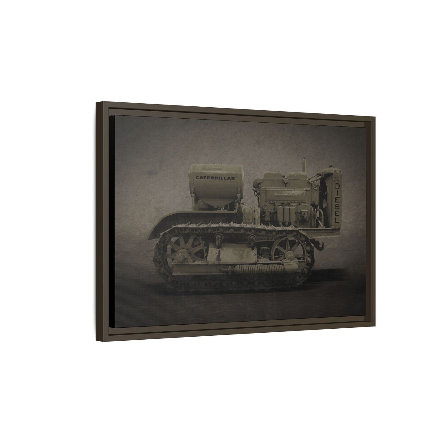 Vintage 60 'Diesel' Crawler | Framed Photo Wall Art on Canvas