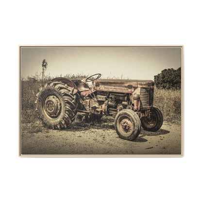 Vintage Massey Ferguson MF 35 - Framed Wall Art on Canvas