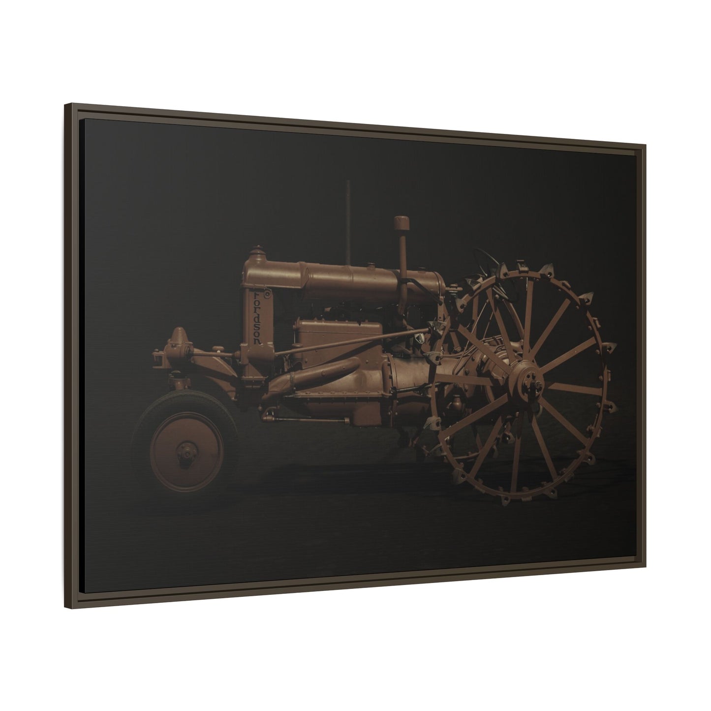Vintage Ford Fordson Steel Wheel Photo Wall Art on Framed Canvas